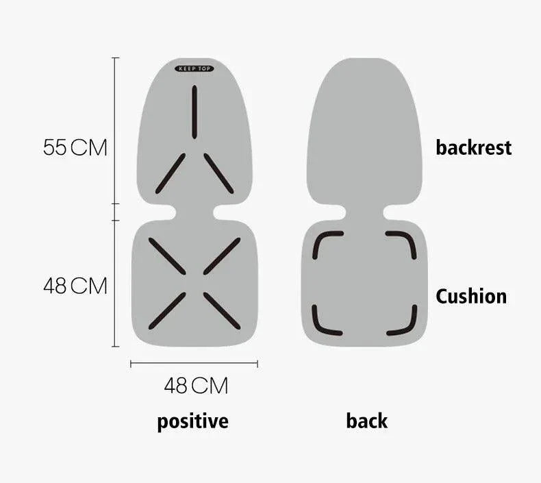 Universal Child Car Seat Protector Cushion -Non-Slip Car Seat Cover for Rear & Forward Facing Baby Carriers, Pet Seat Mat, Multi-Purpose Back Seat Protector for Leather & Cloth Seats