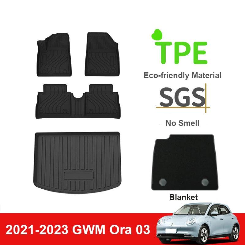 Custom TPE Trunk Cargo Mat for GWM Ora 03 / Haomao Funky Cat -Waterproof & Durable Car Interior Accessories