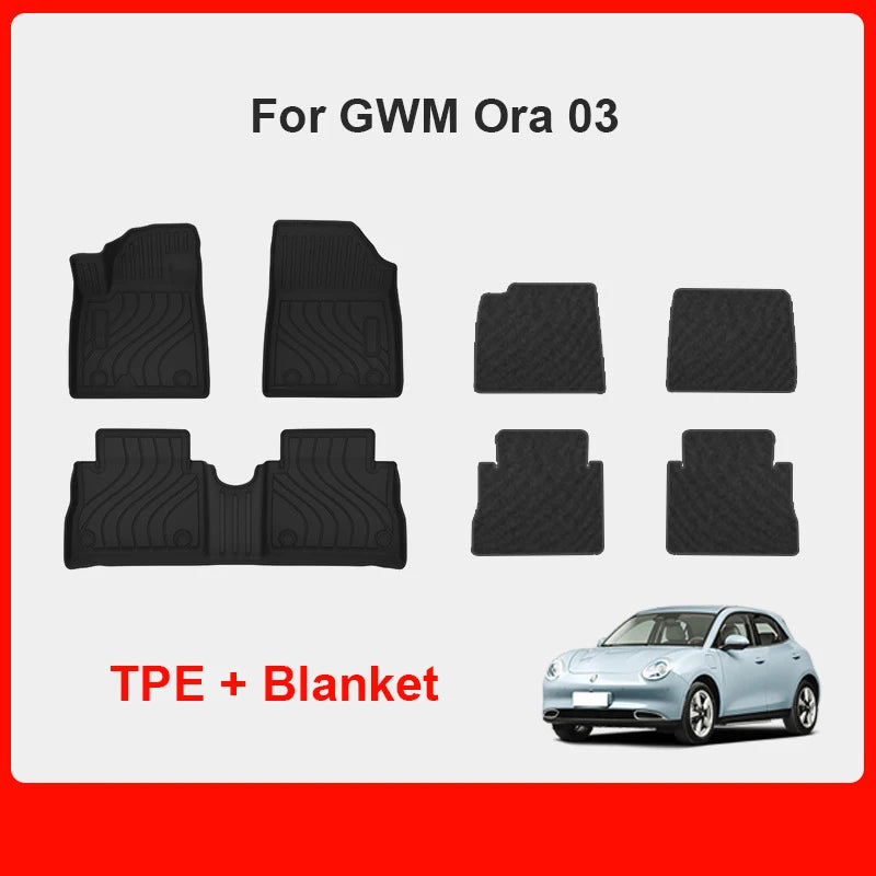 Custom TPE Trunk Cargo Mat for GWM Ora 03 / Haomao Funky Cat -Waterproof & Durable Car Interior Accessories