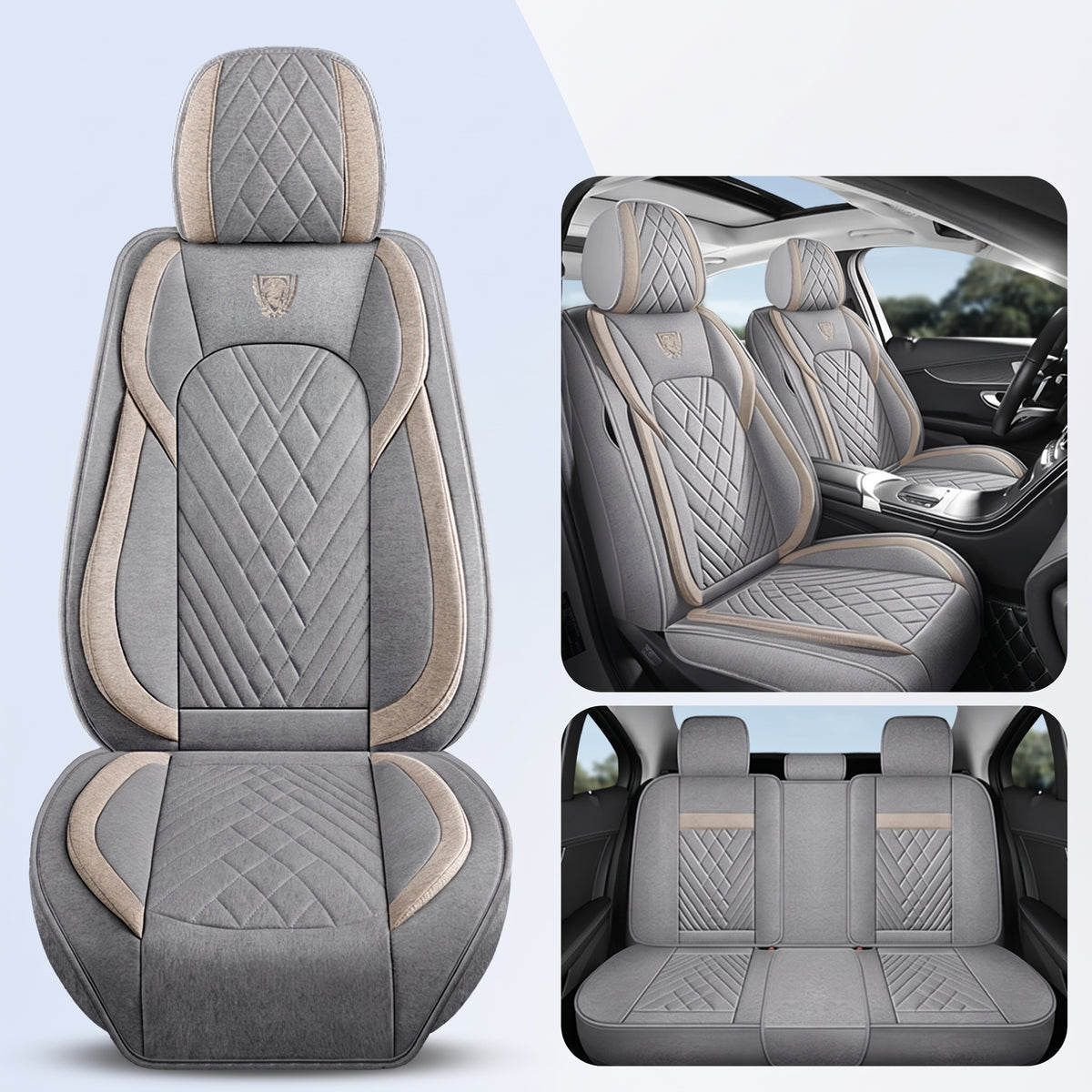 Capas de assento de linho personalizadas para Haval H6 H5 H9 Jolion | Envolvimento total respirável