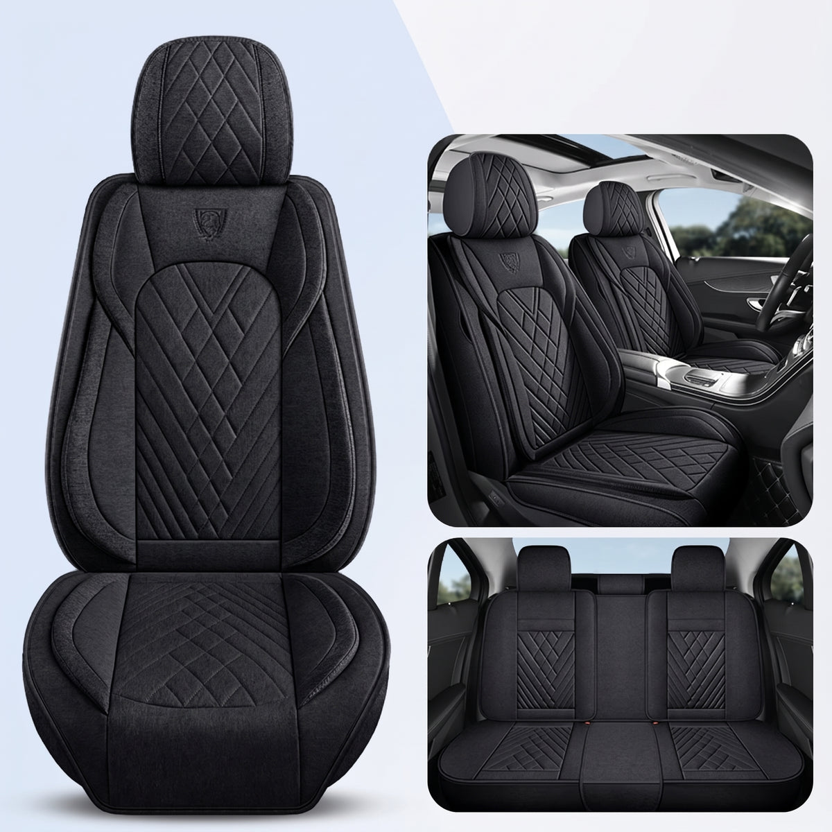 Capas de assento de linho personalizadas para Haval H6 H5 H9 Jolion | Envolvimento total respirável