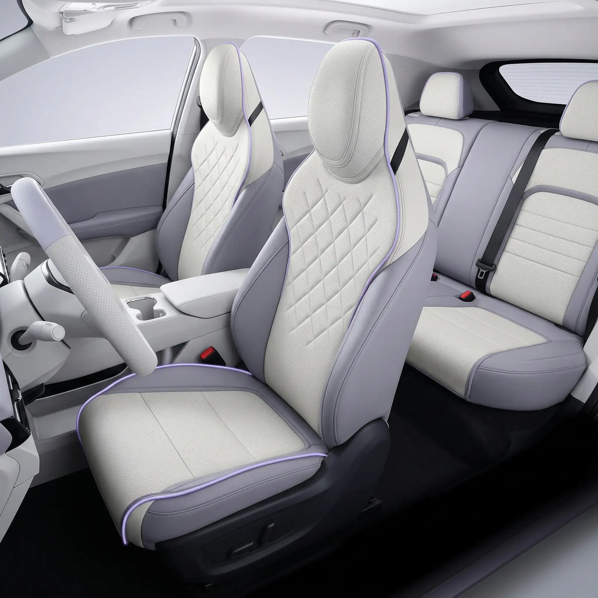 Custom Nappa Leather Seat Covers for MG4 Urban Full Set | carblaze 1