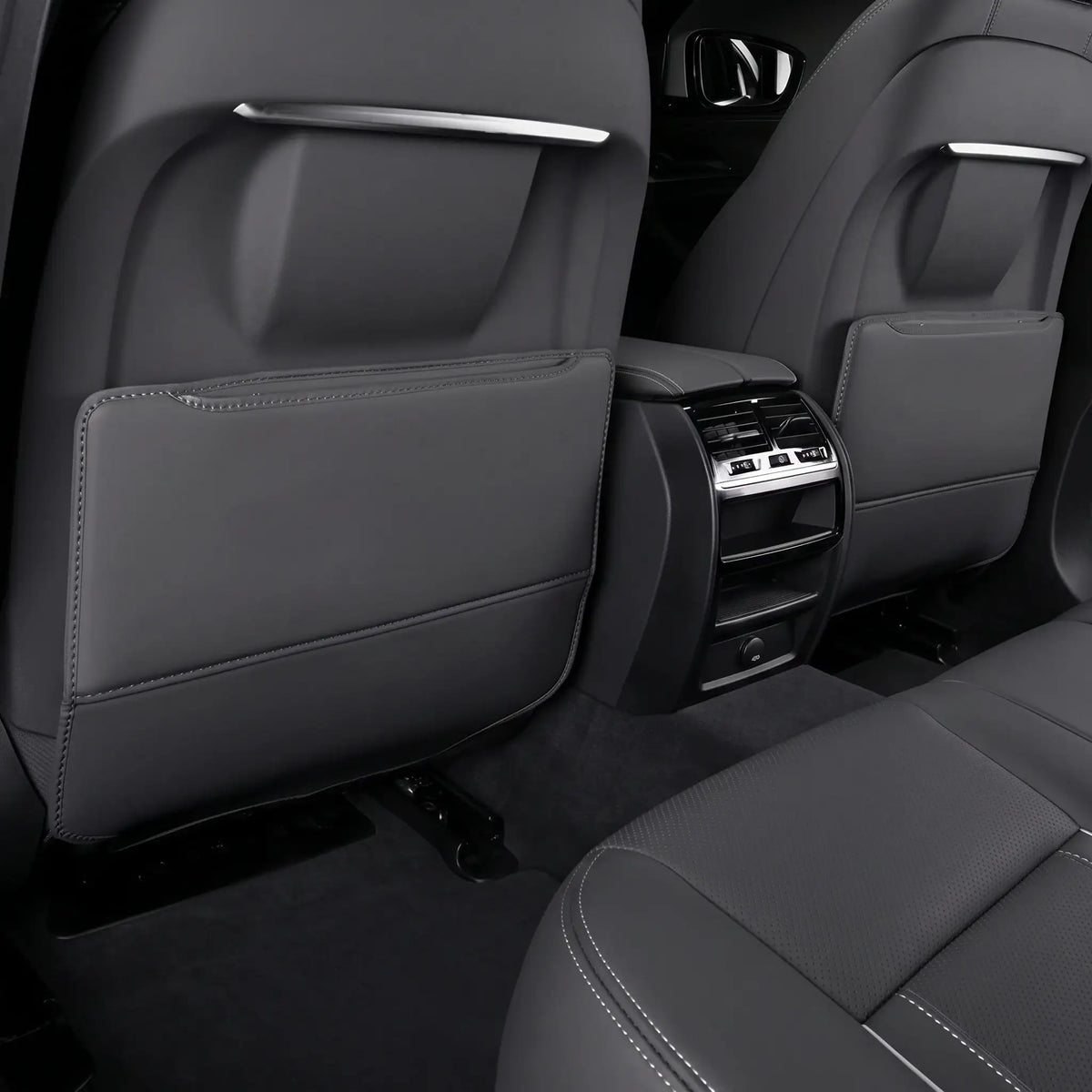 Custom Seat Back Kick Mats for Volvo EX30 -Waterproof Leather Car Seat Protectors with Storage Bag | carblaze 1