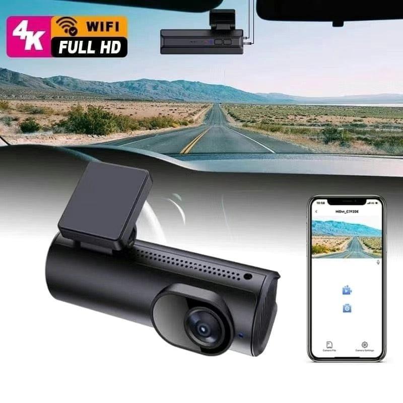 4K HD Dash Cam Front and Rear Dual Recording with Parking Mode and APP Control