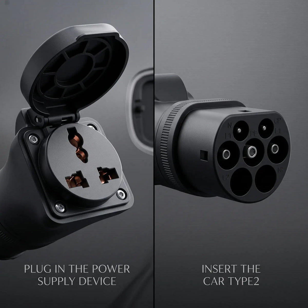 EV Charging Station Gun To Type 2 Conversion Adapter Plug | carblaze 1