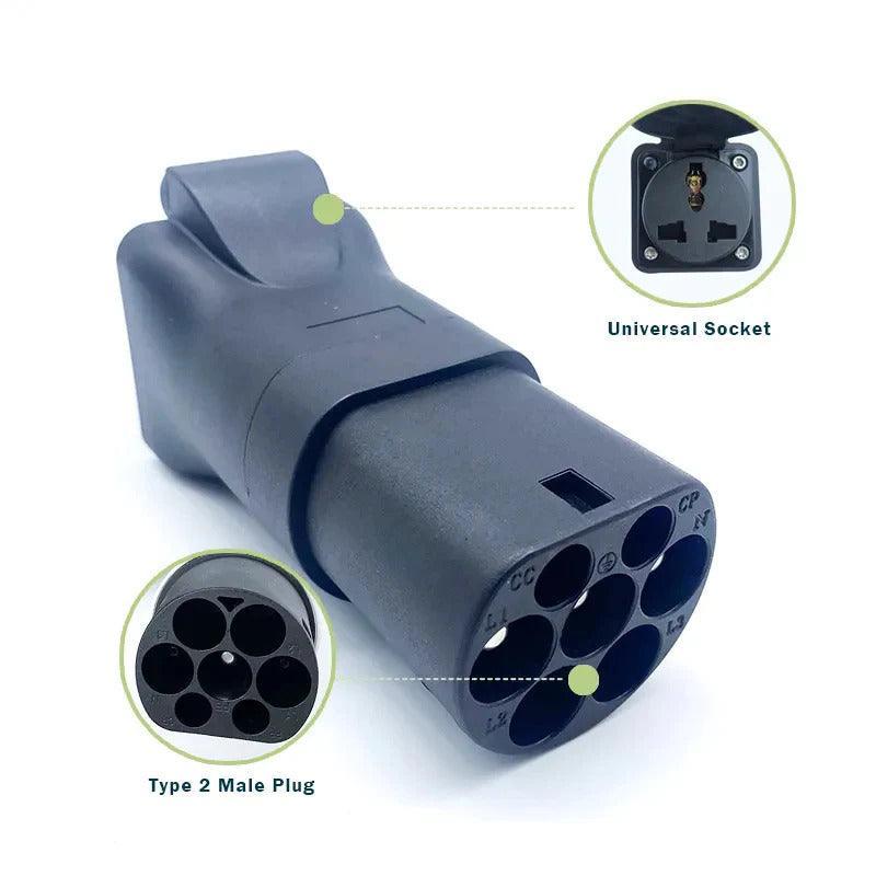 Adaptateur de décharge V2L Type2 pour ZEEKR et Lynk & Co