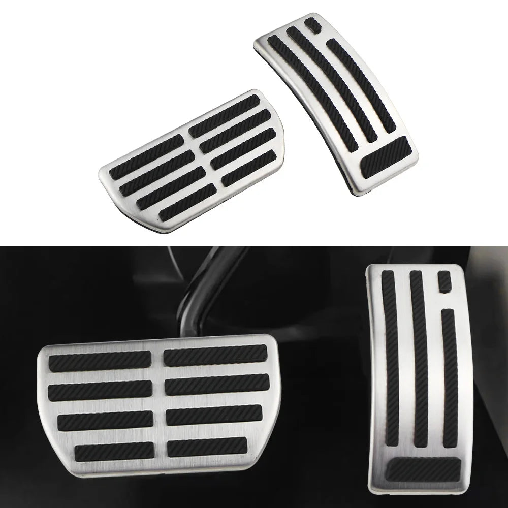 Non-Slip Stainless Steel Gas and Brake Pedal Covers for GWM ORA Cat Funky Cat EV 2022 2023