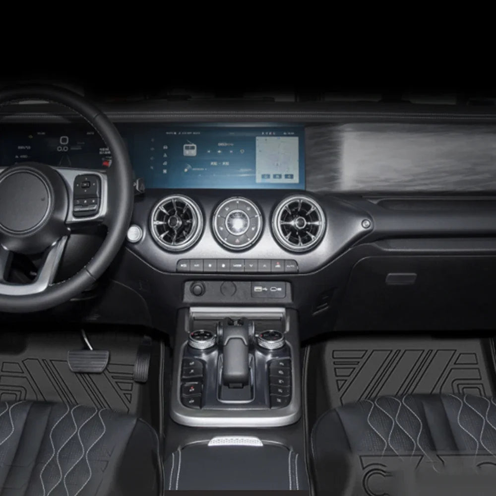 GWM TANK 300 2021 2022 2023 Custom TPE Floor Mats | All-Weather Waterproof Tray Mat Interior Accessories