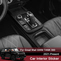Custom Carbon Fiber Car Interior Sticker Kit for GWM TANK 300 2021-2024 - Waterproof Vinyl Decals