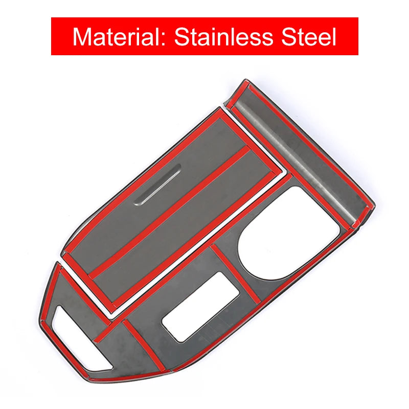Haval H6 3rd Gen 2021-2023 GT DHT PHEV Stainless Steel Console Gearbox Panel Trim Cover Sticker