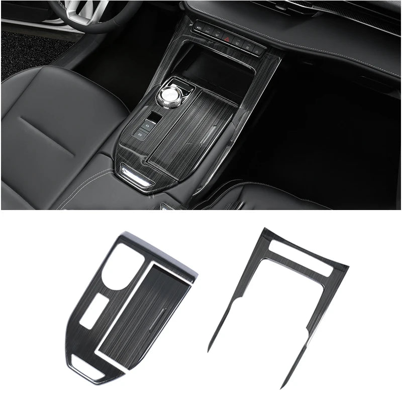 Haval H6 3rd Gen 2021-2023 GT DHT PHEV Stainless Steel Console Gearbox Panel Trim Cover Sticker