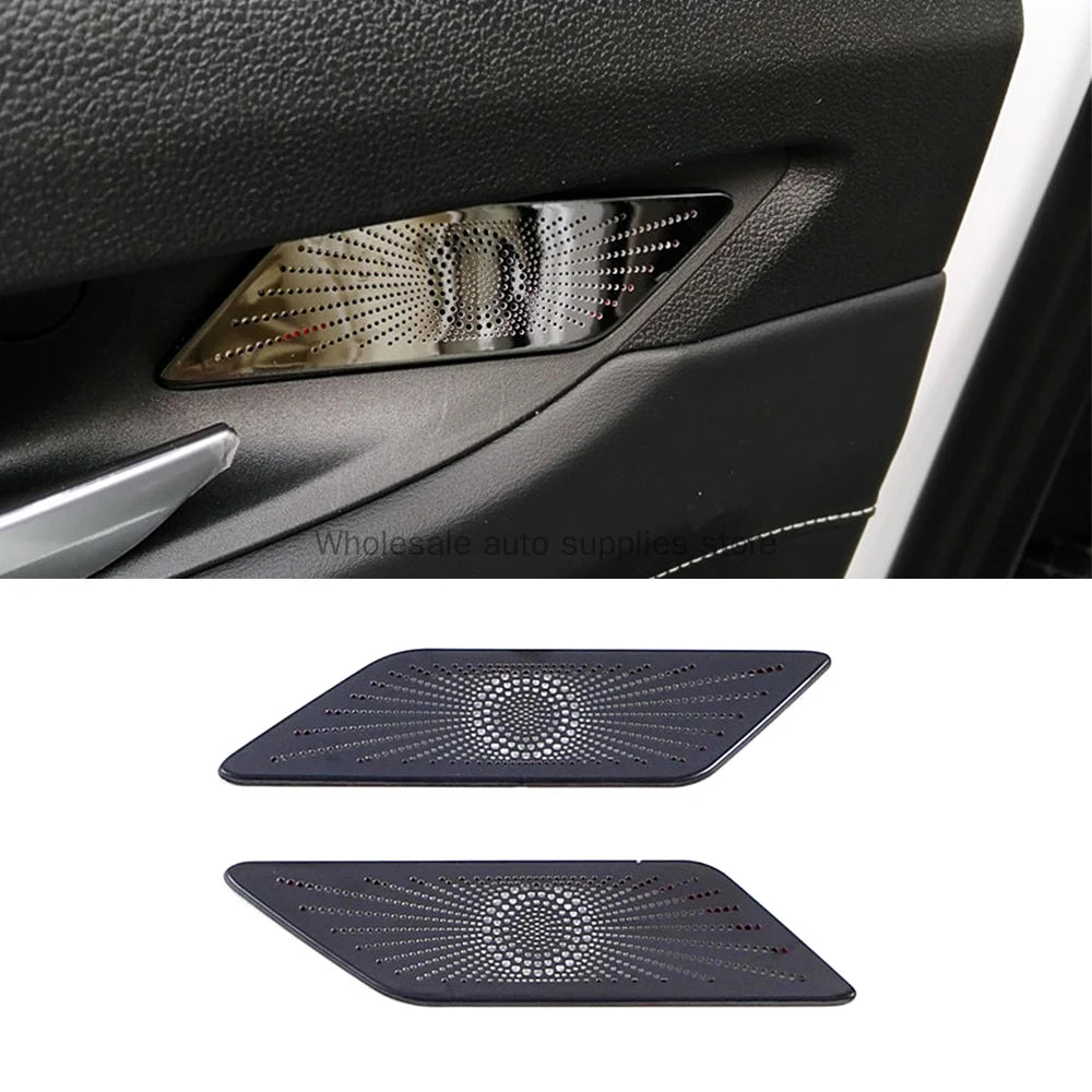 Haval H6 3rd Gen 2021 2022 Rear Door Audio Speaker Panel Cover Stainless Steel Decorative Sticker