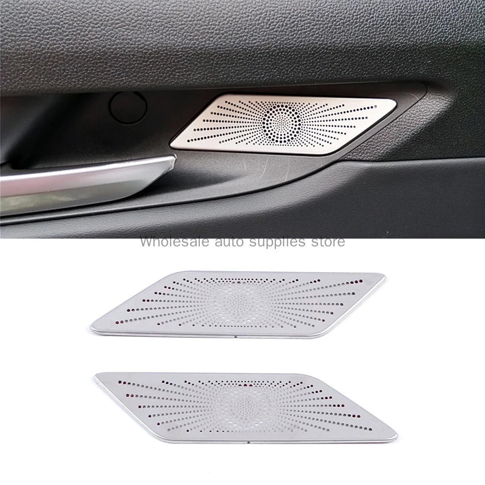 Haval H6 3rd Gen 2021 2022 Rear Door Audio Speaker Panel Cover Stainless Steel Decorative Sticker
