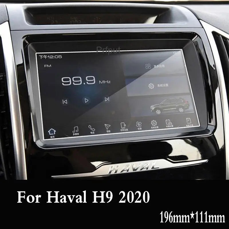 Haval H9 2015-2020 9H Tempered Glass GPS Navigation Screen Protector