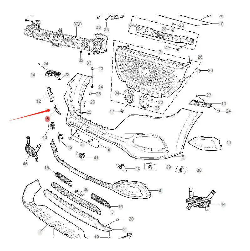 Front and Rear Bumper Tow Hook Cover for MG HS MG1
