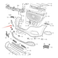 Front and Rear Bumper Tow Hook Cover for MG HS MG1