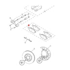 Jeu de plaquettes de frein avant et arrière pour MG HS