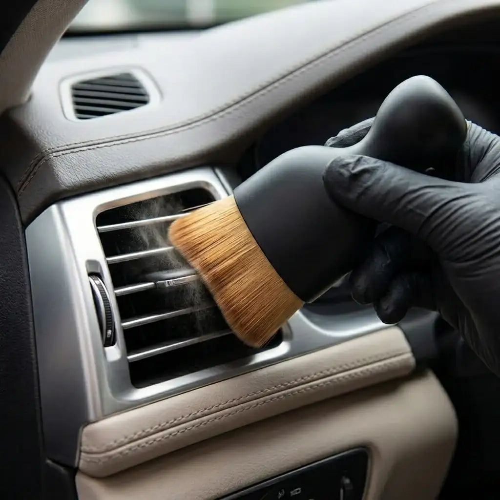 Weiche Bürste zur Reinigung von Autoinnenräumen und Staubentfernung