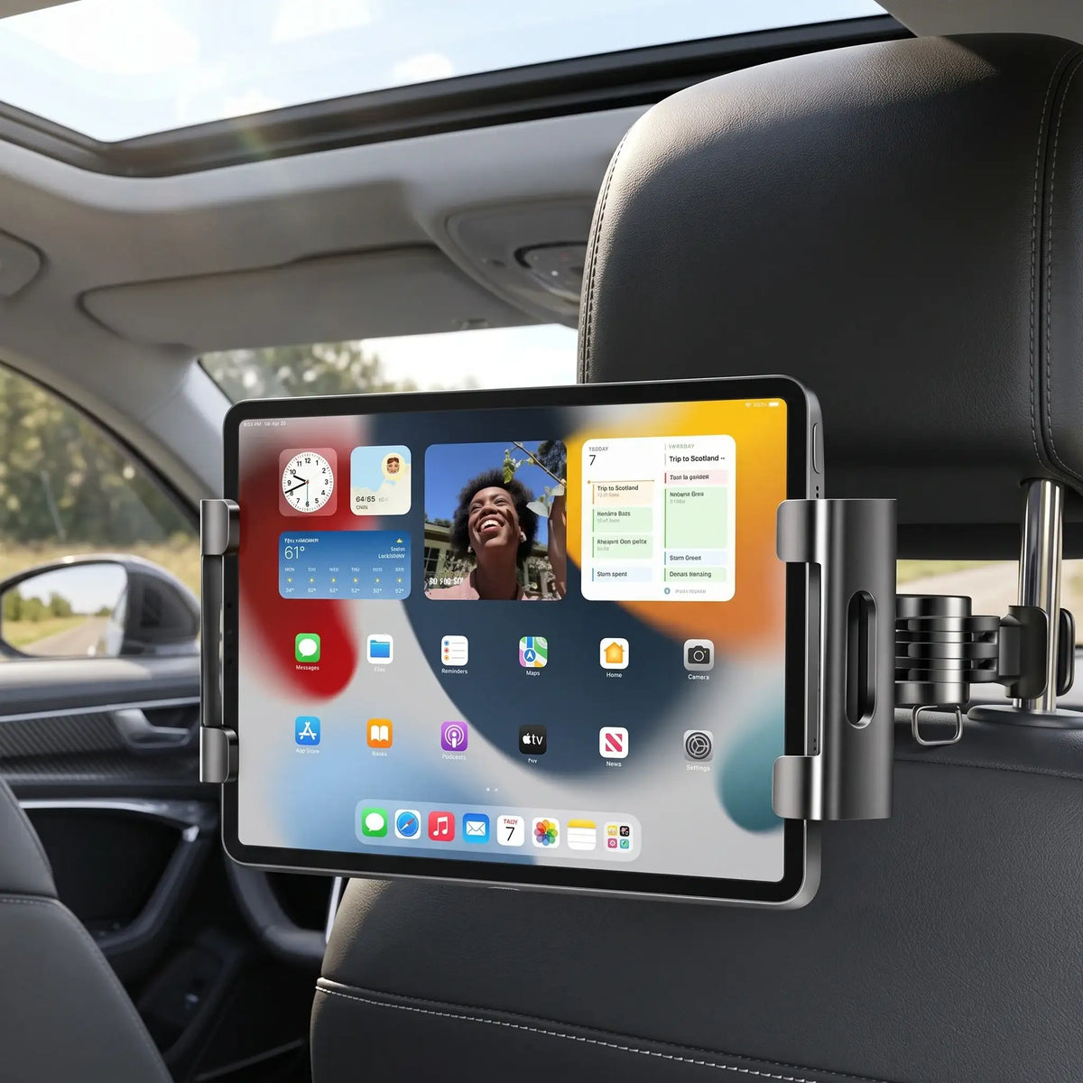 Car Backseat Headrest Phone Tablet Holder Mount | carblaze 5