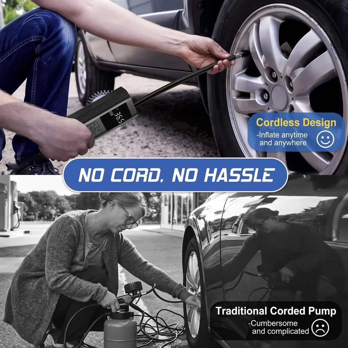150PSI Portable Wireless Car Tire Inflator Electric Air Pump | carblaze 3