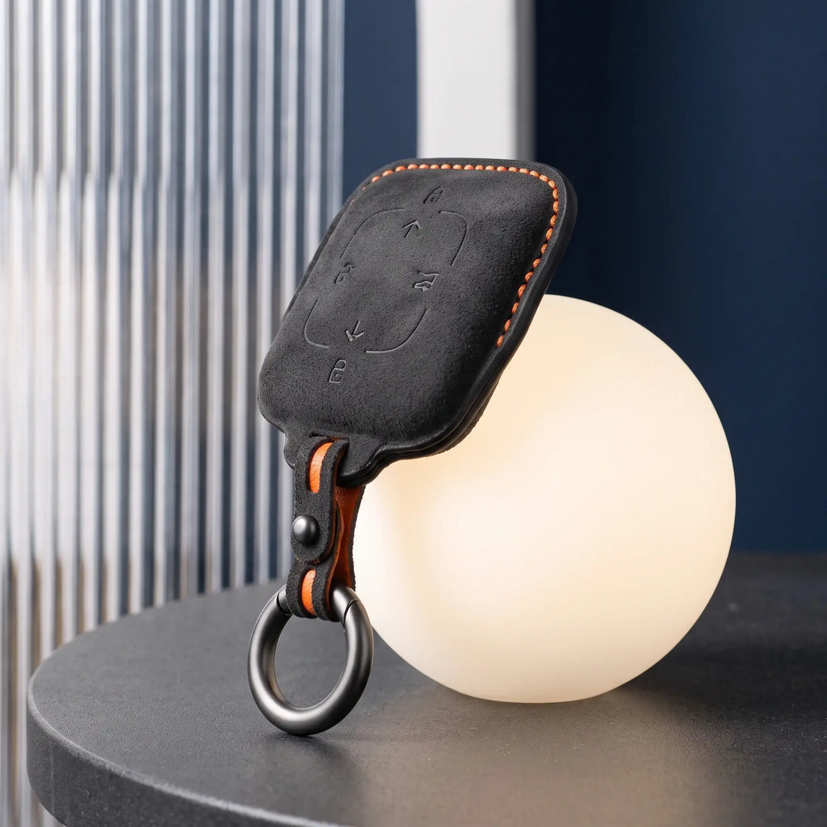 Premium Alcantara-Style Suede Leather Key Fob Holder for ZEEKR | carblaze 1