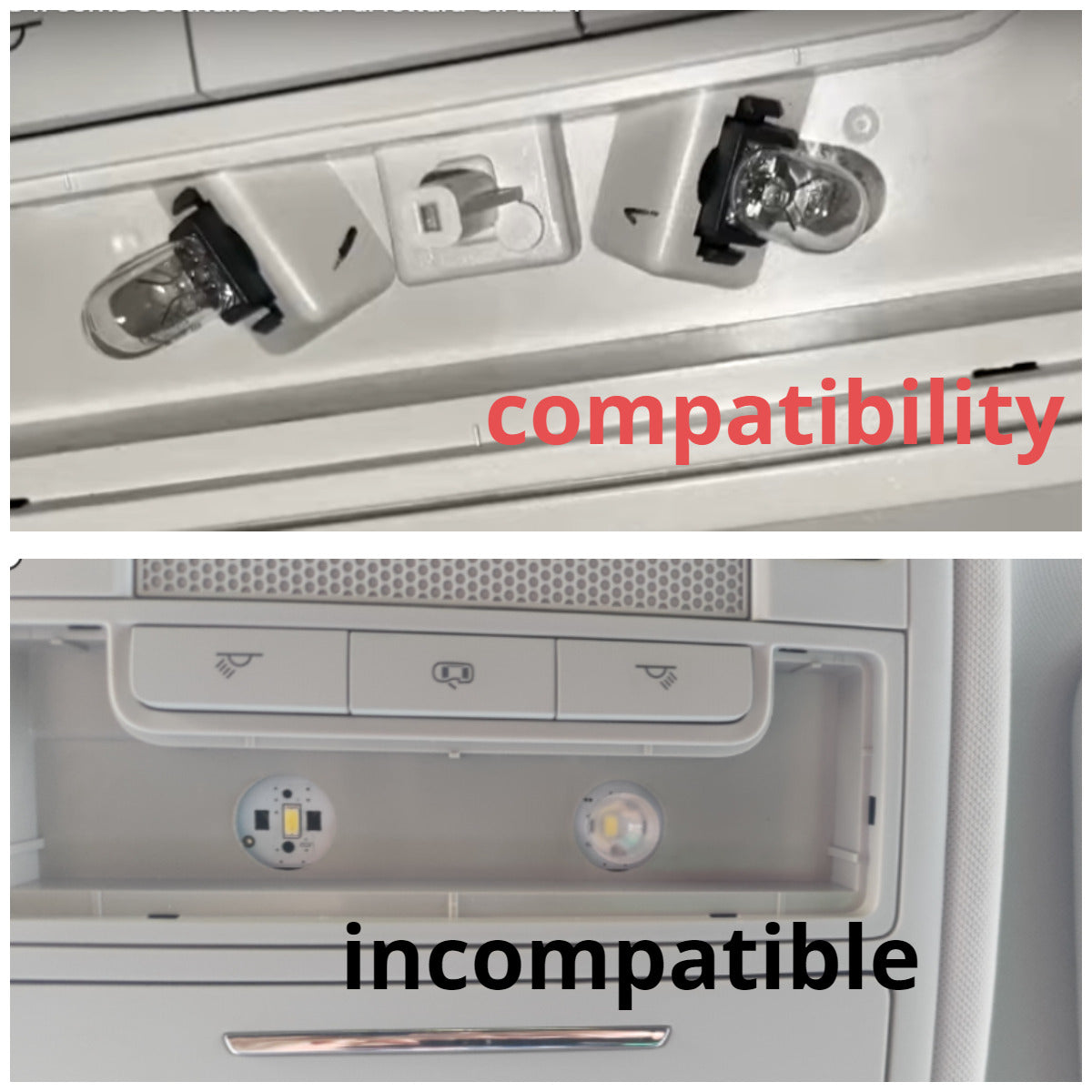 Ampoule LED pour lampe de lecture de voiture