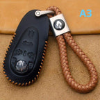 Leather Car Key Case Car Keychain for MG Cyberster MG7