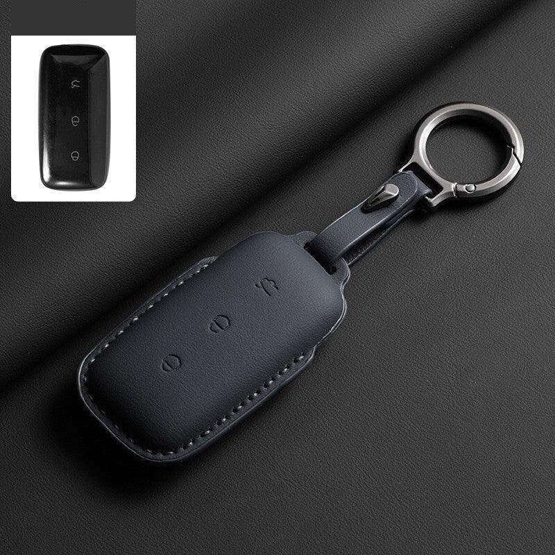 Leather Car Key Case Cover Fob Shell for Geely EX5/Geely Starray EM-i Geely5
