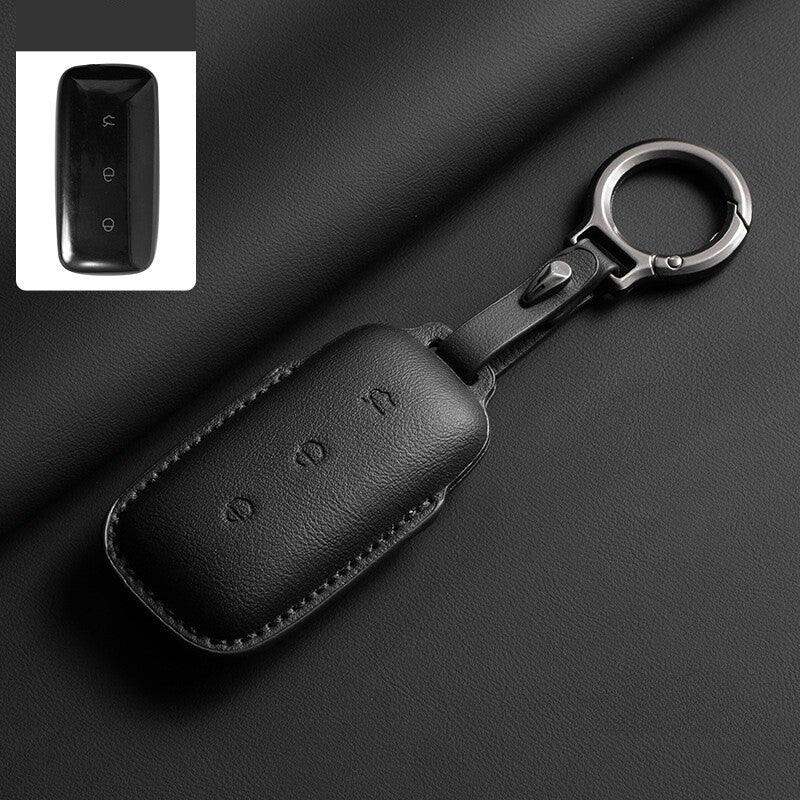 Leather Car Key Case Cover Fob Shell for Geely EX5/Geely Starray EM-i Geely2