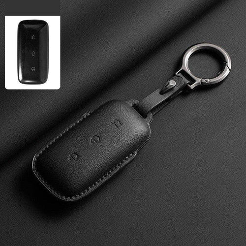 Leather Car Key Case Cover Fob Shell for Geely EX5/Geely Starray EM-i Geely2