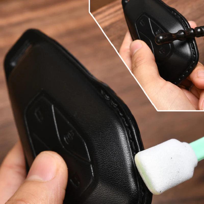 Étui de clé de voiture en cuir Porte-clés de voiture