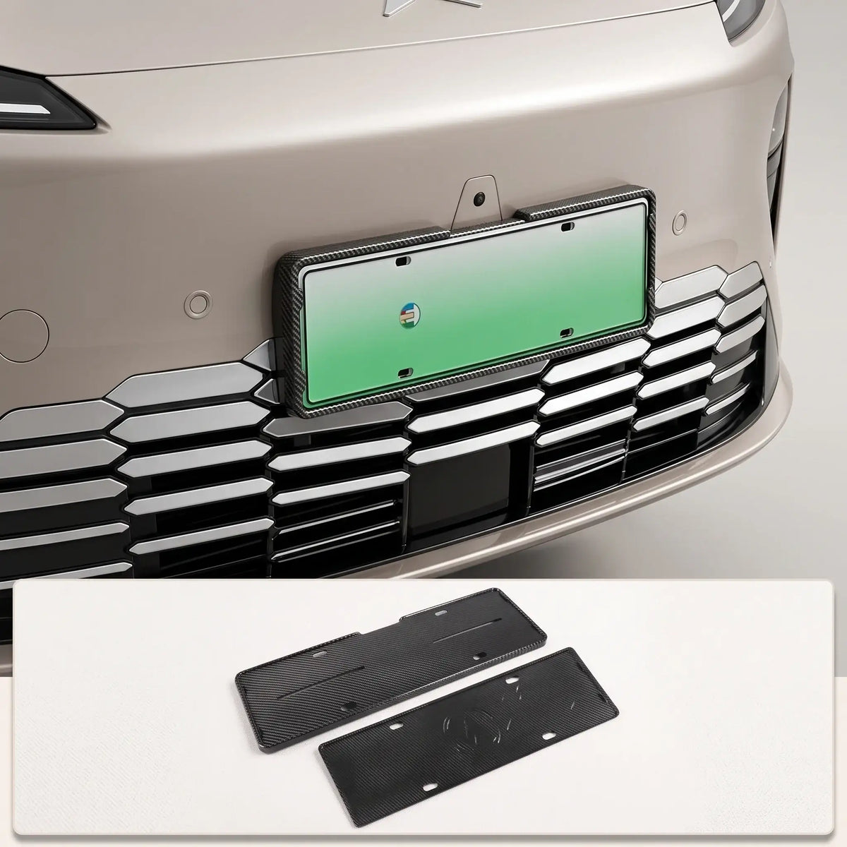 License Plate Frame Holder Premium Shield for XPeng G6 / G9 / X9 | carblaze 1