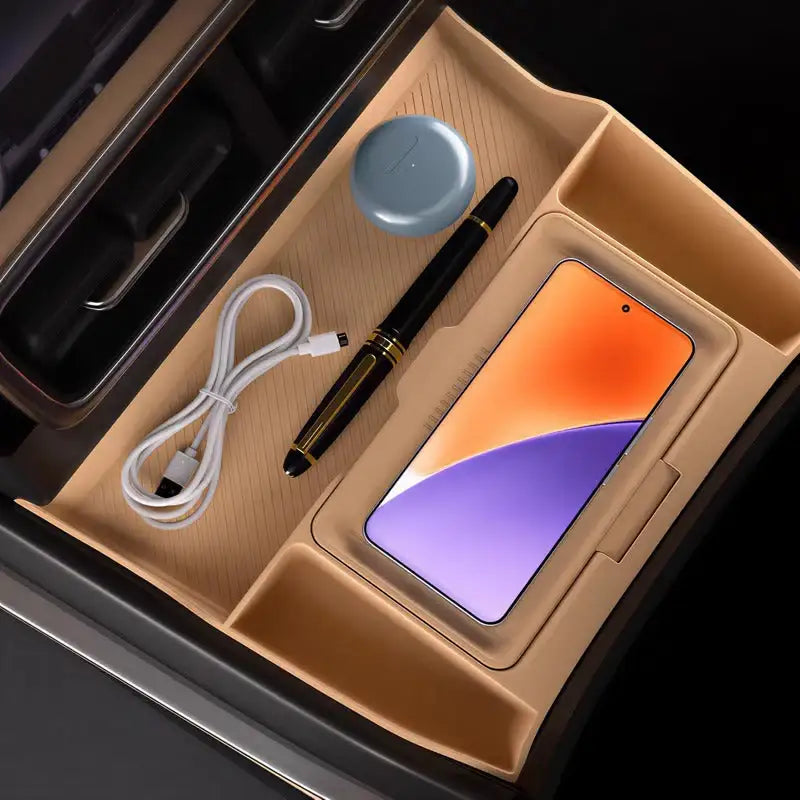 Lower Center Console Double-Layer Storage Box for Denza B8 BYD5