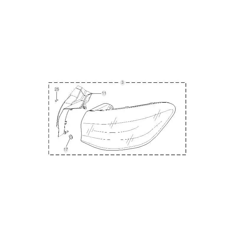 Taillight Assembly-Peripheral for MG HS MG4