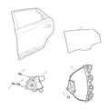 Rear Door Glass Lifter Assembly for MG4 MG1