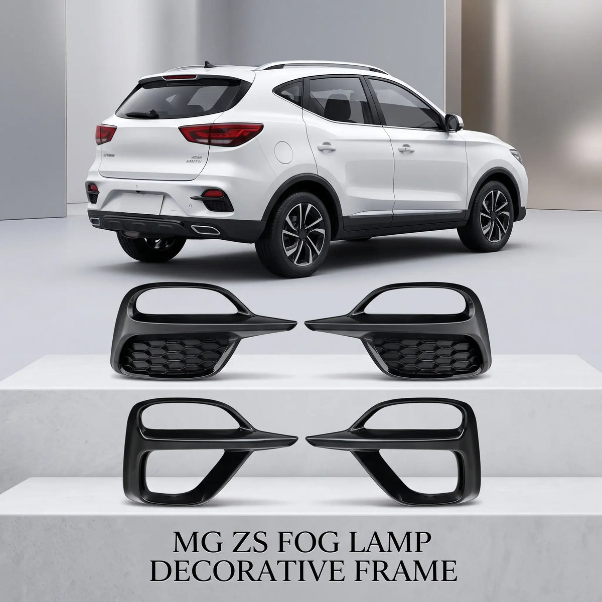 Front & Rear Fog Light Decorative Frame Ring Cover Trim for MG ZS | carblaze 1