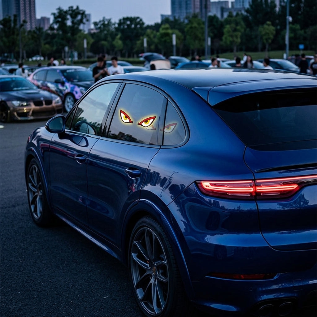 Luce stroboscopica LED solare Devil Eye, segnalatore di avvertimento universale per auto