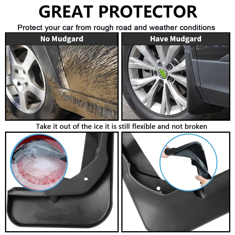 Mud Flaps Mudguards Set for Haval H6 3rd Gen 2021 2022 -Front Rear Fender Protectors Car Accessories