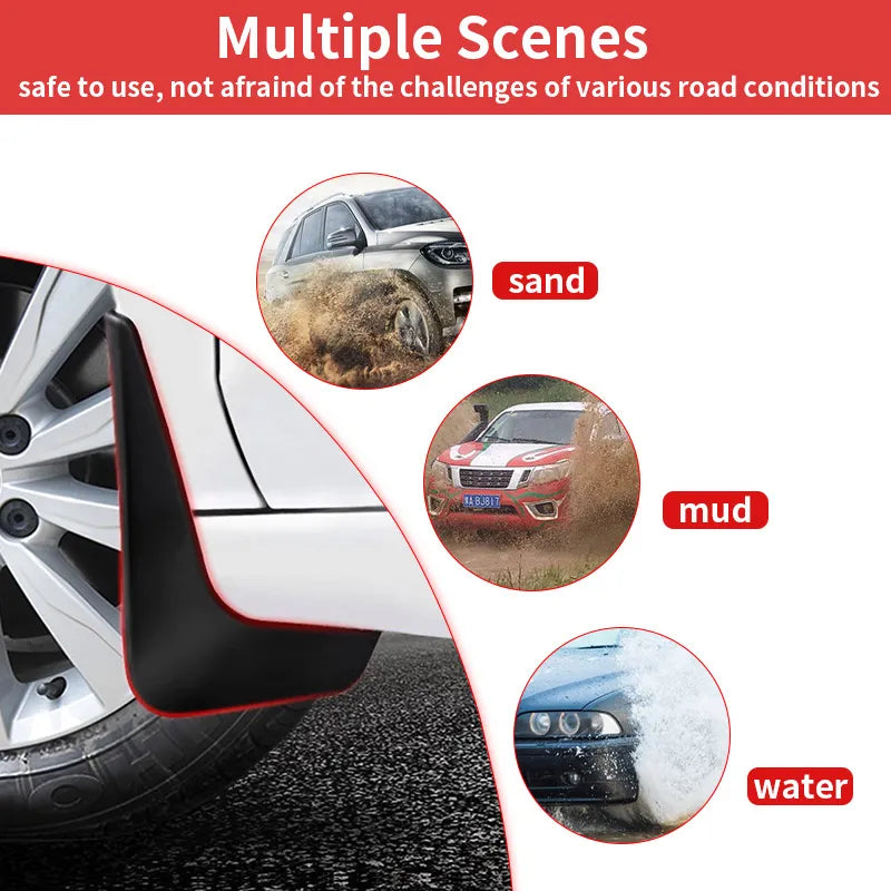 Mud Flaps Mudguards Set for Haval H6 3rd Gen 2021 2022 -Front Rear Fender Protectors Car Accessories