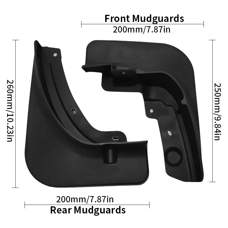 Mud Flaps Mudguards Set for Haval H6 3rd Gen 2021 2022 -Front Rear Fender Protectors Car Accessories