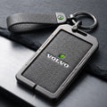 NFC Proximity Card Key Cover for Volvo EX30 -Premium Zinc Alloy & Cowhide Protector | carblaze 1