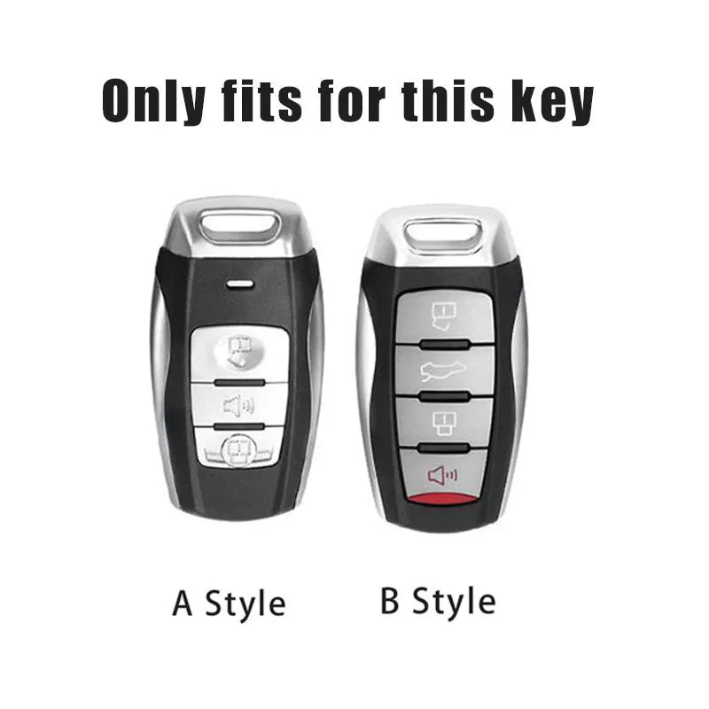 Metal Car Key Case Cover Keychain for Great Wall Haval H6 H7 H4 H9 F5 F7 H2S - Protective Holder Shell Accessory