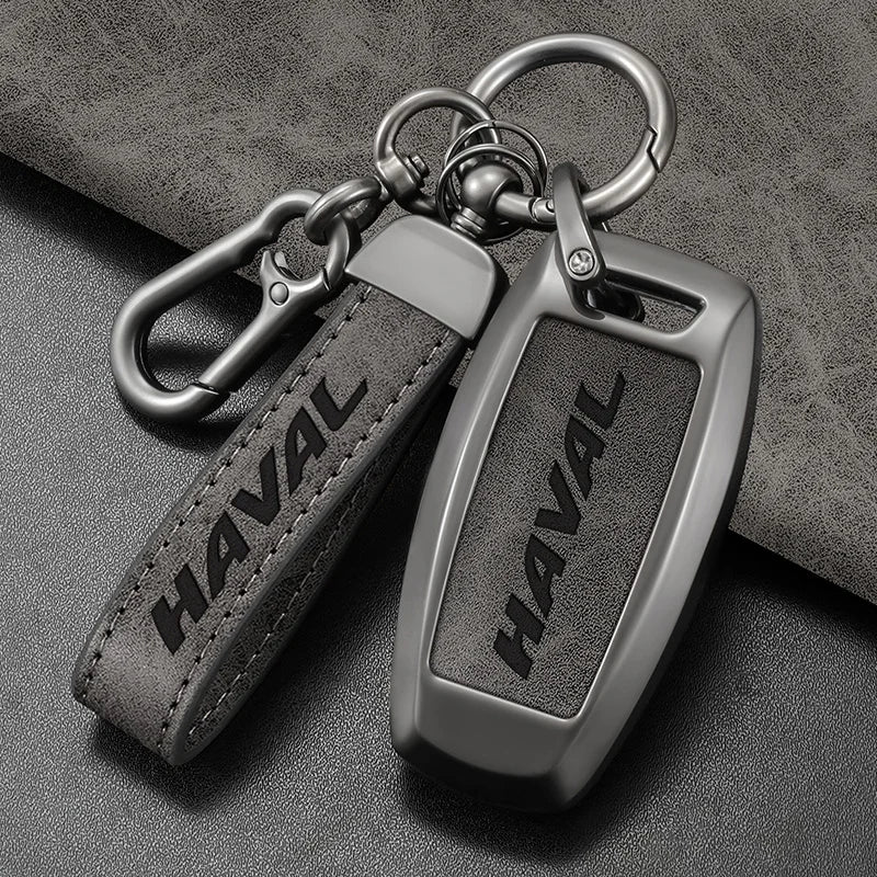 Metal Car Key Case Cover Keychain for Great Wall Haval H6 H7 H4 H9 F5 F7 H2S - Protective Holder Shell Accessory