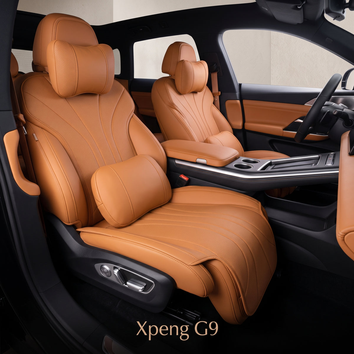 XPeng G9 Premium-Autositzkissen aus veganem Leder, atmungsaktiv