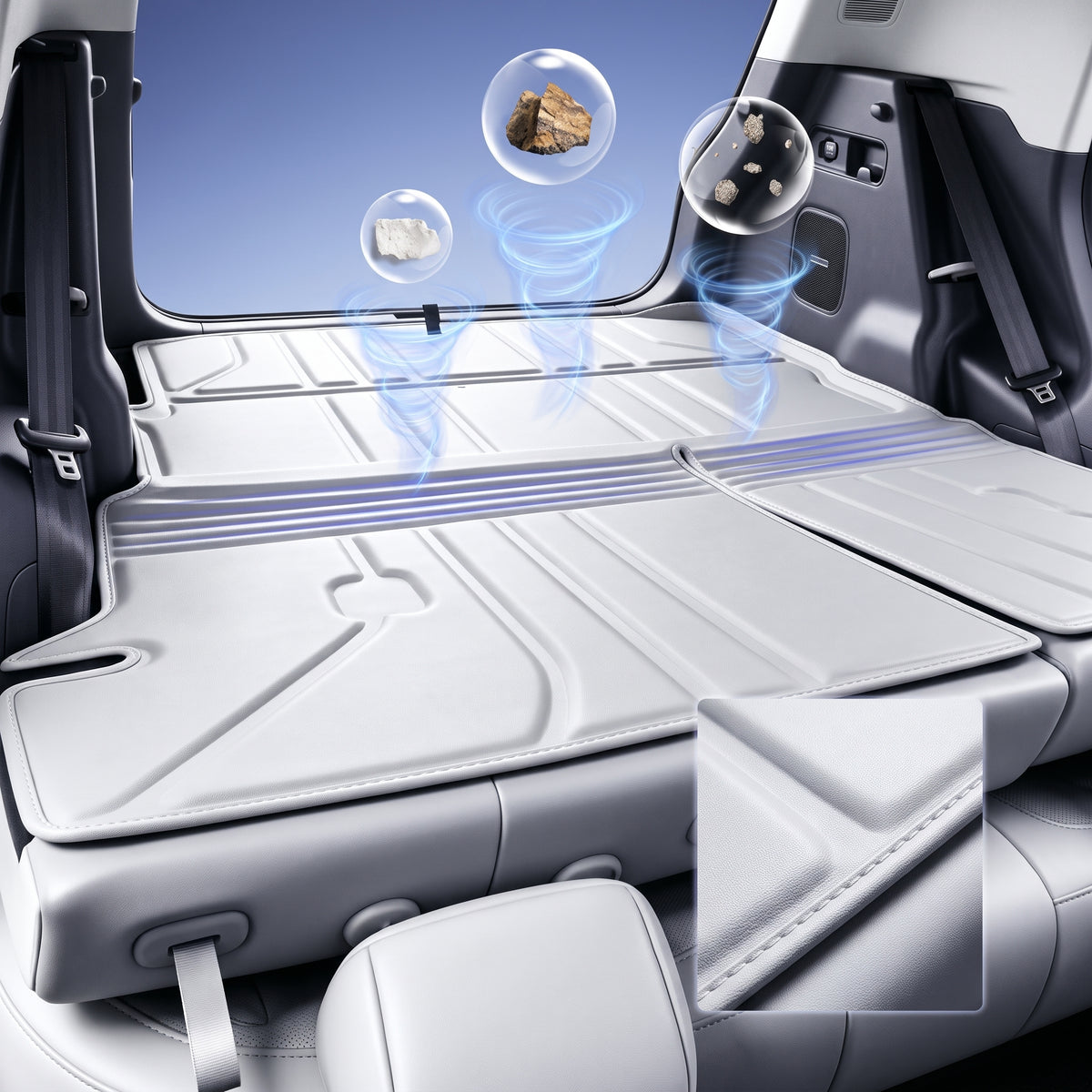 Custom Fit Cargo Liner & Trunk Mat for Leapmotor B03X - Integrated Seat Back All-Weather Mat