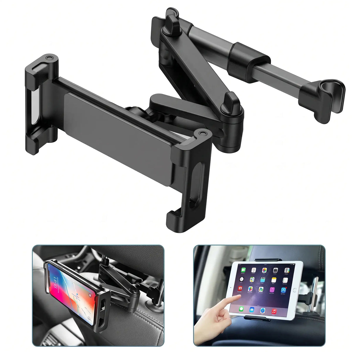 Car Backseat Headrest Phone Tablet Holder Mount | carblaze 1