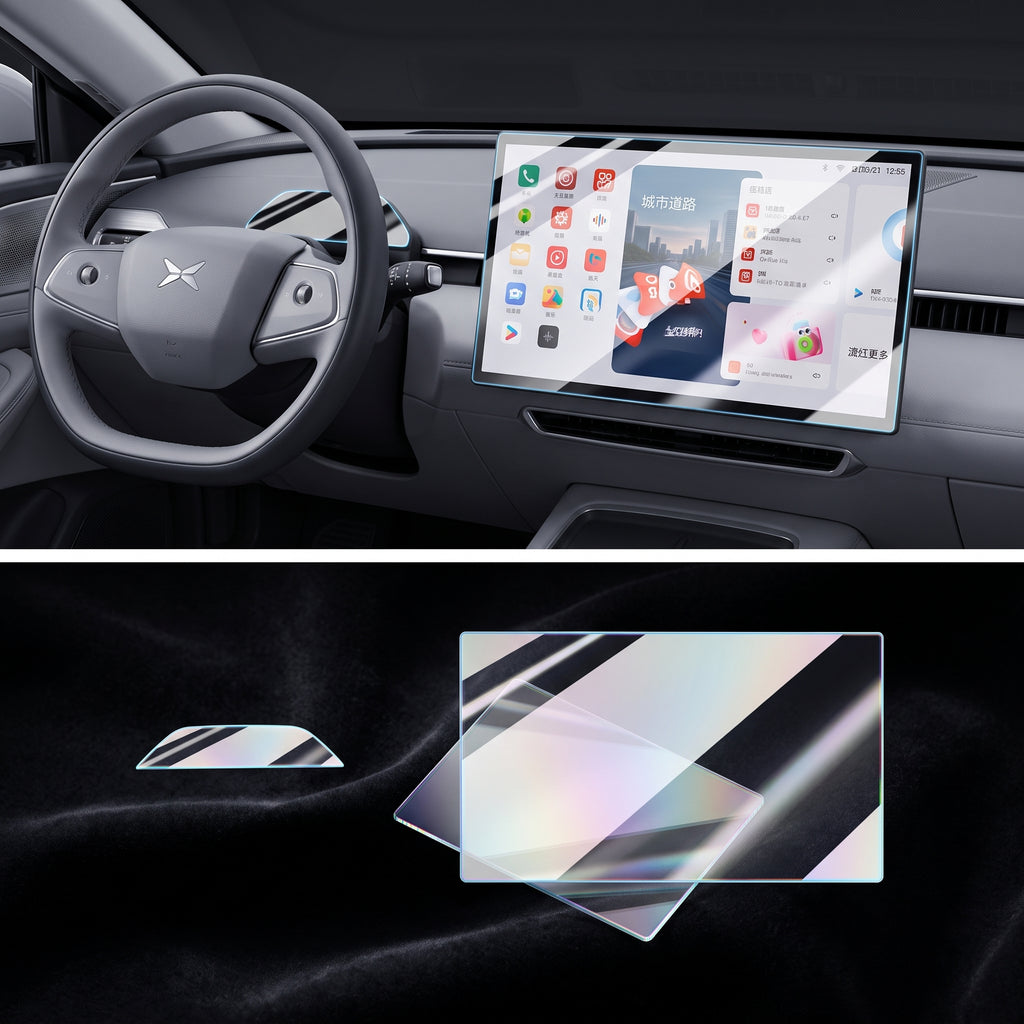 Schutzfolie aus gehärtetem Glas für den zentralen Navigationsbildschirm des XPeng Mona M03