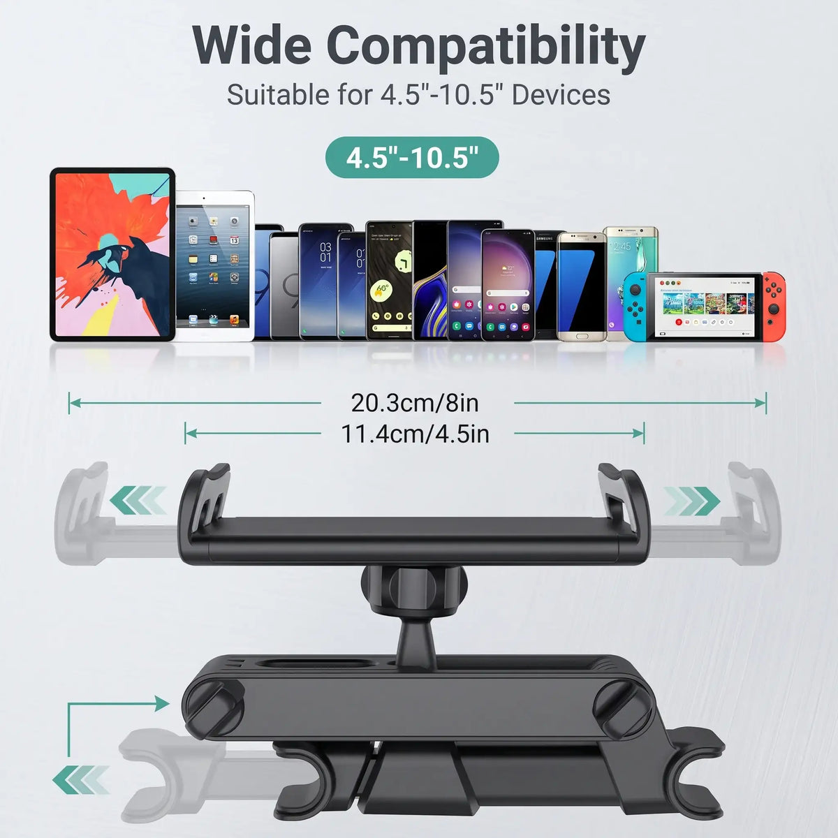 Car Backseat Headrest Phone Tablet Holder Mount | carblaze 2