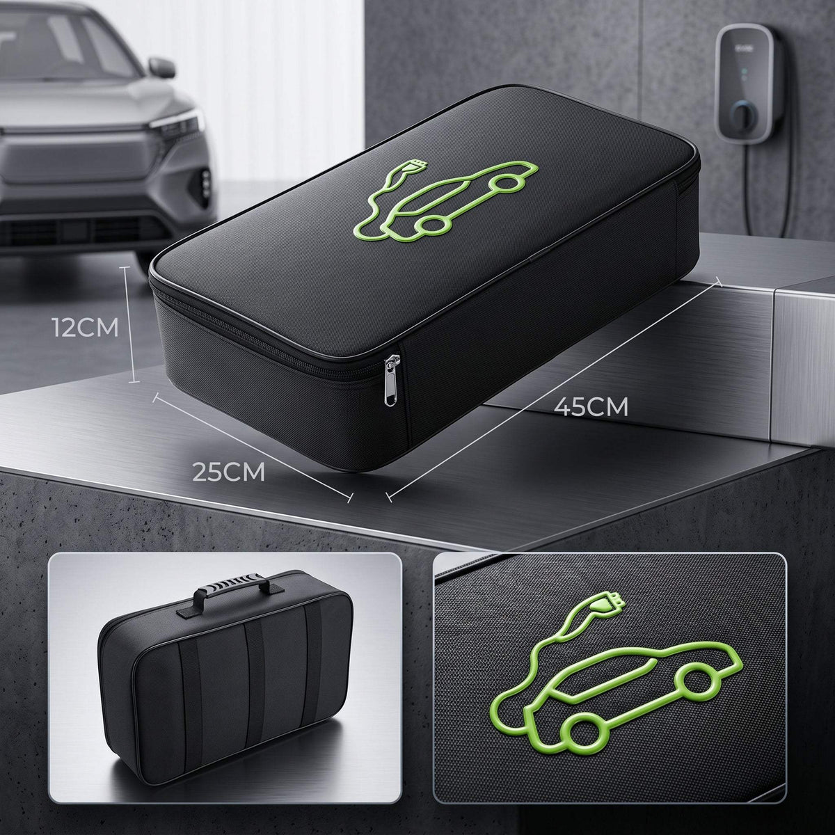 Water Resistant EV Charging Cable Organizer Bag EV Storage Case | carblaze 1