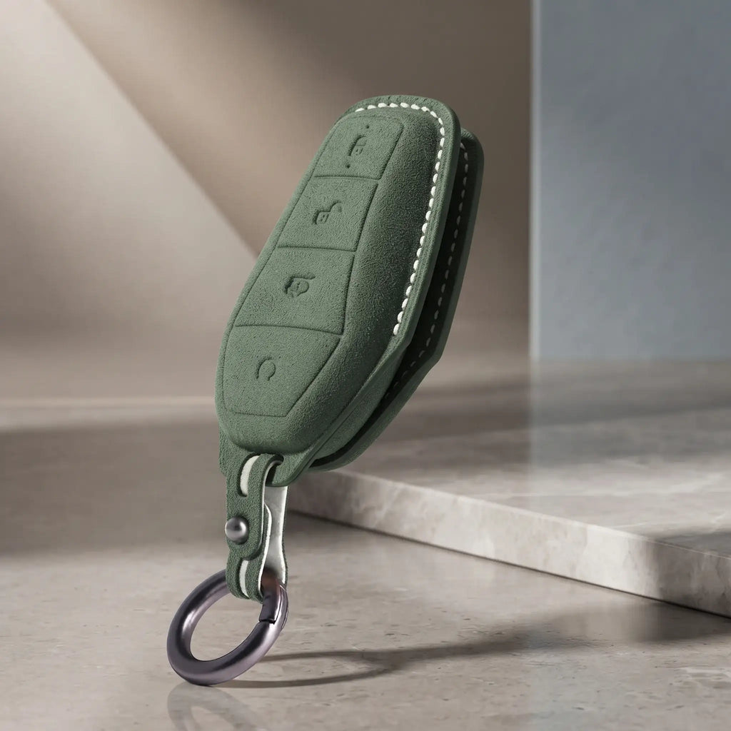Car Key Fob Holder Keychain Alloy Ring for BYD Models